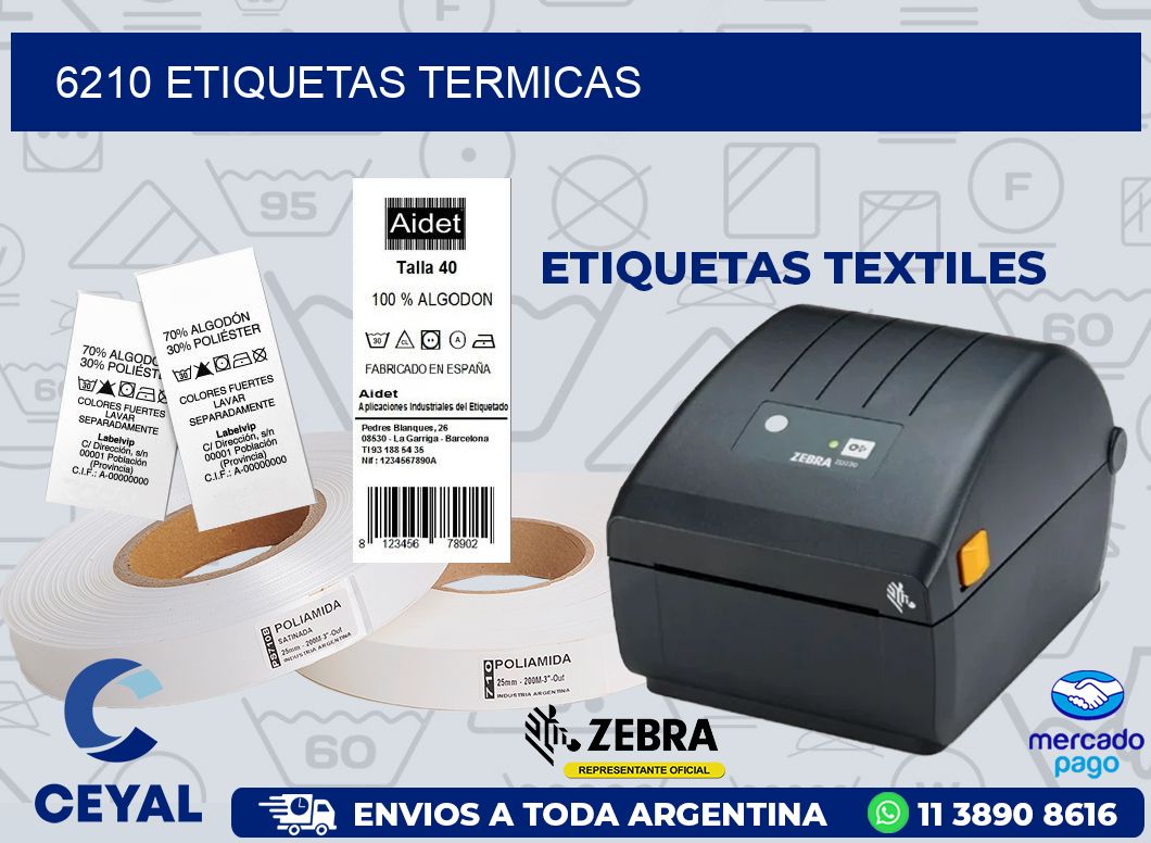 6210 ETIQUETAS TERMICAS