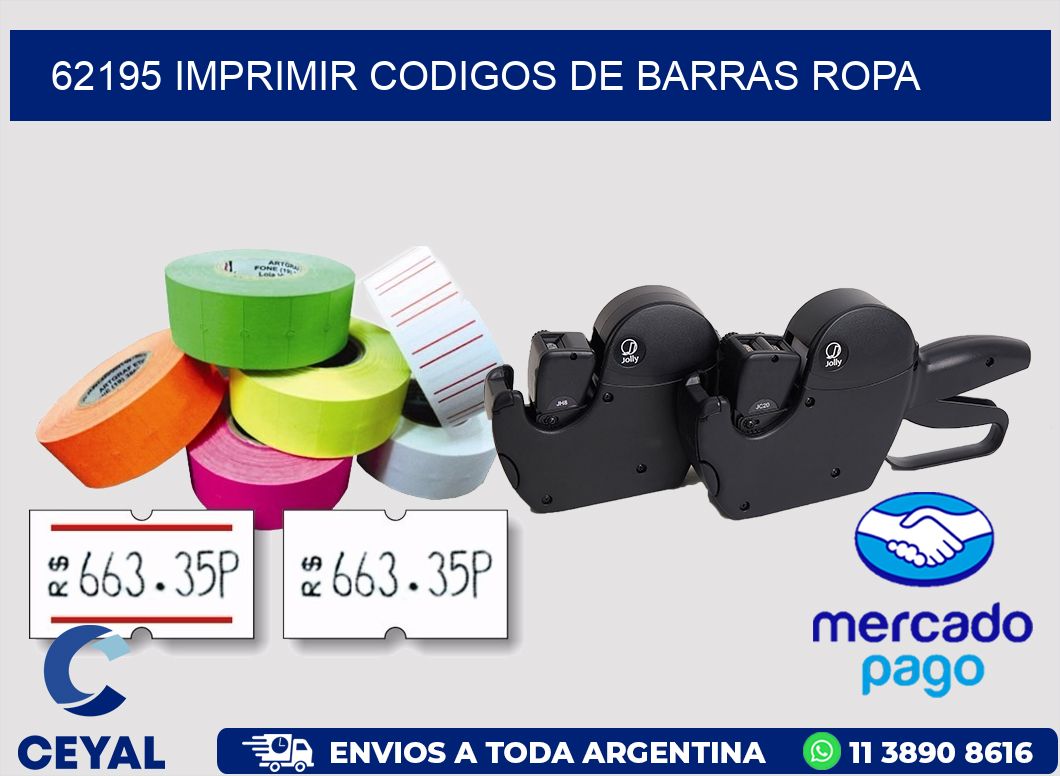 62195 IMPRIMIR CODIGOS DE BARRAS ROPA