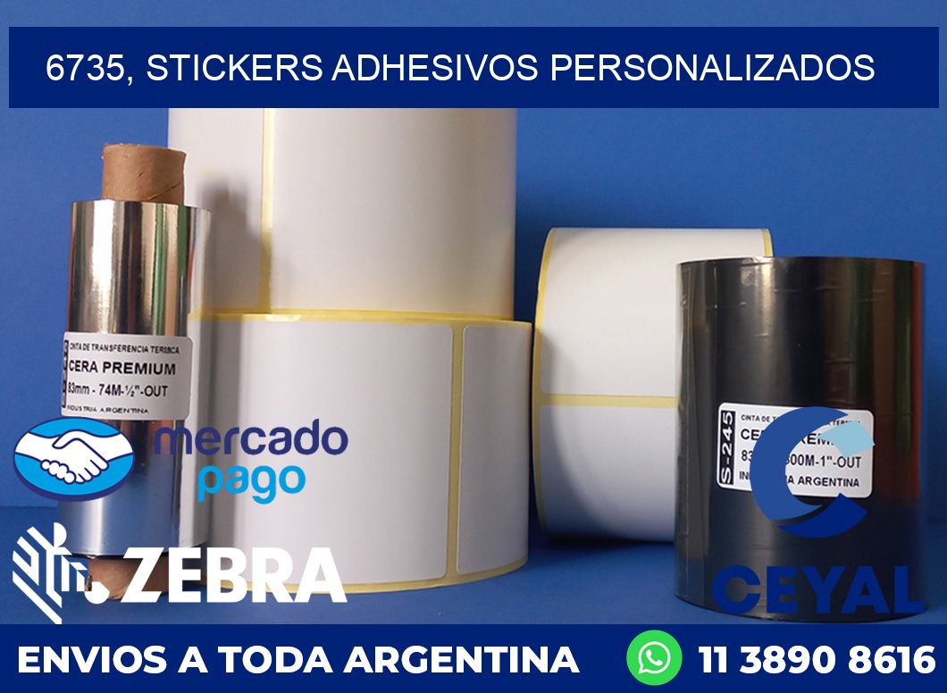 6735, stickers adhesivos personalizados