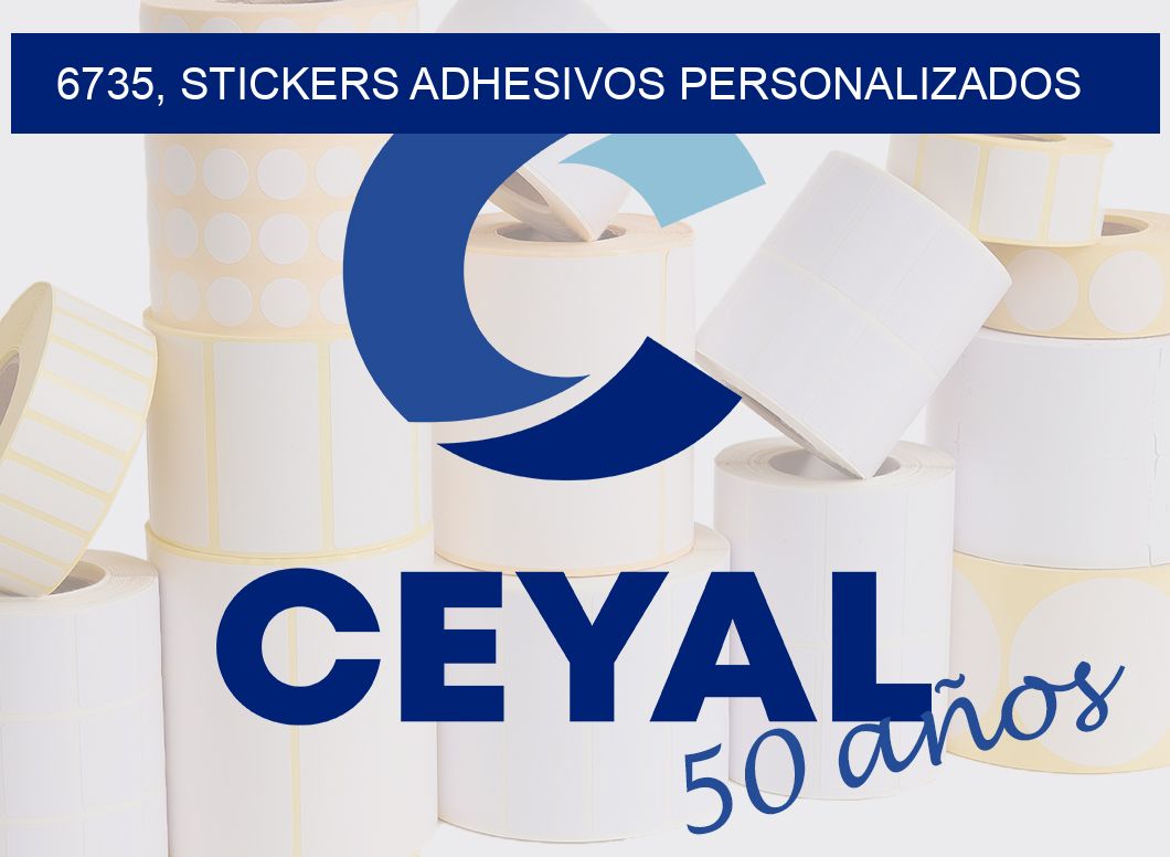 6735, stickers adhesivos personalizados