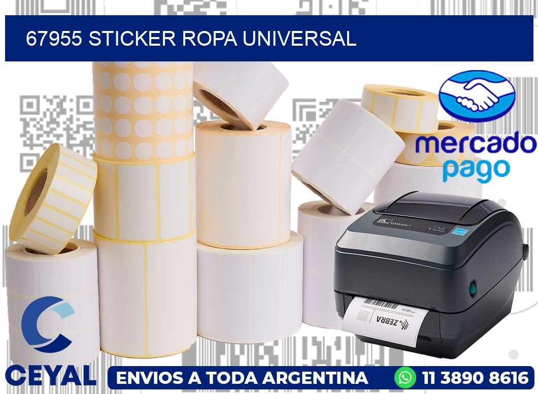 67955 STICKER ROPA UNIVERSAL