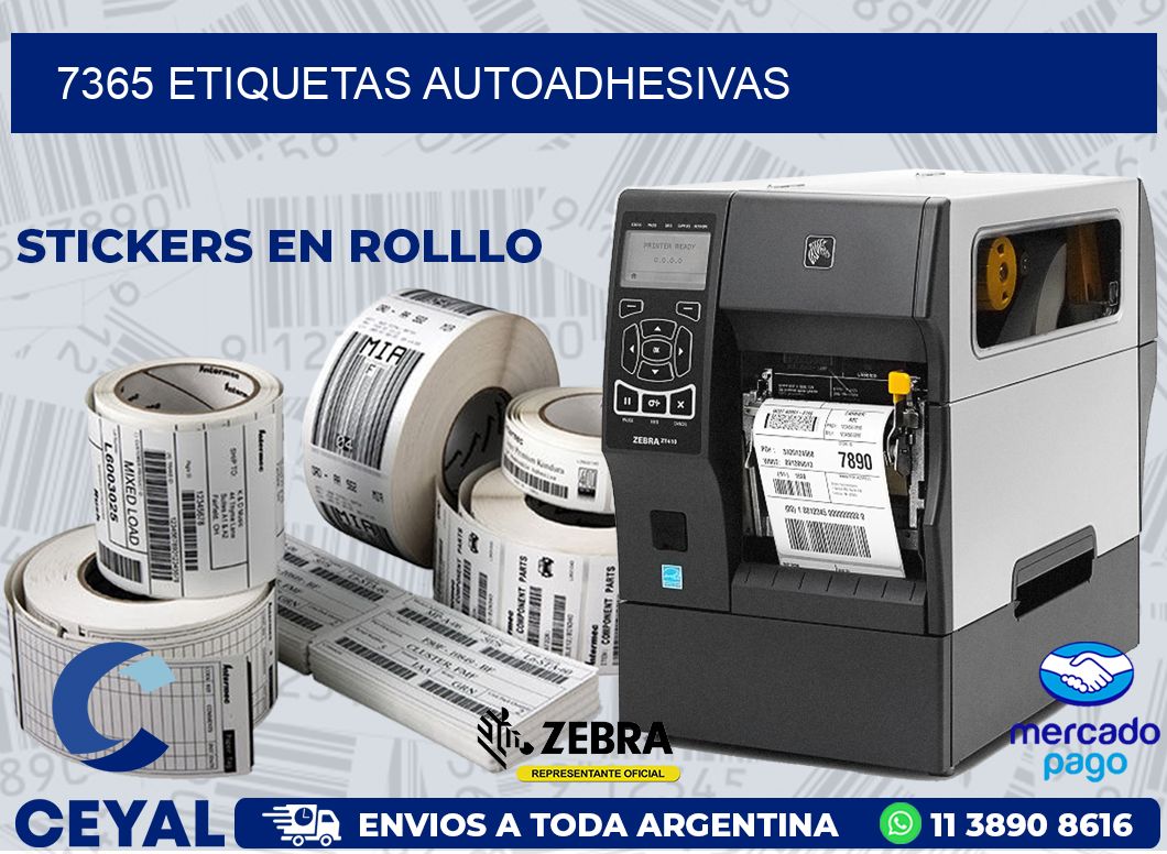 7365 ETIQUETAS AUTOADHESIVAS