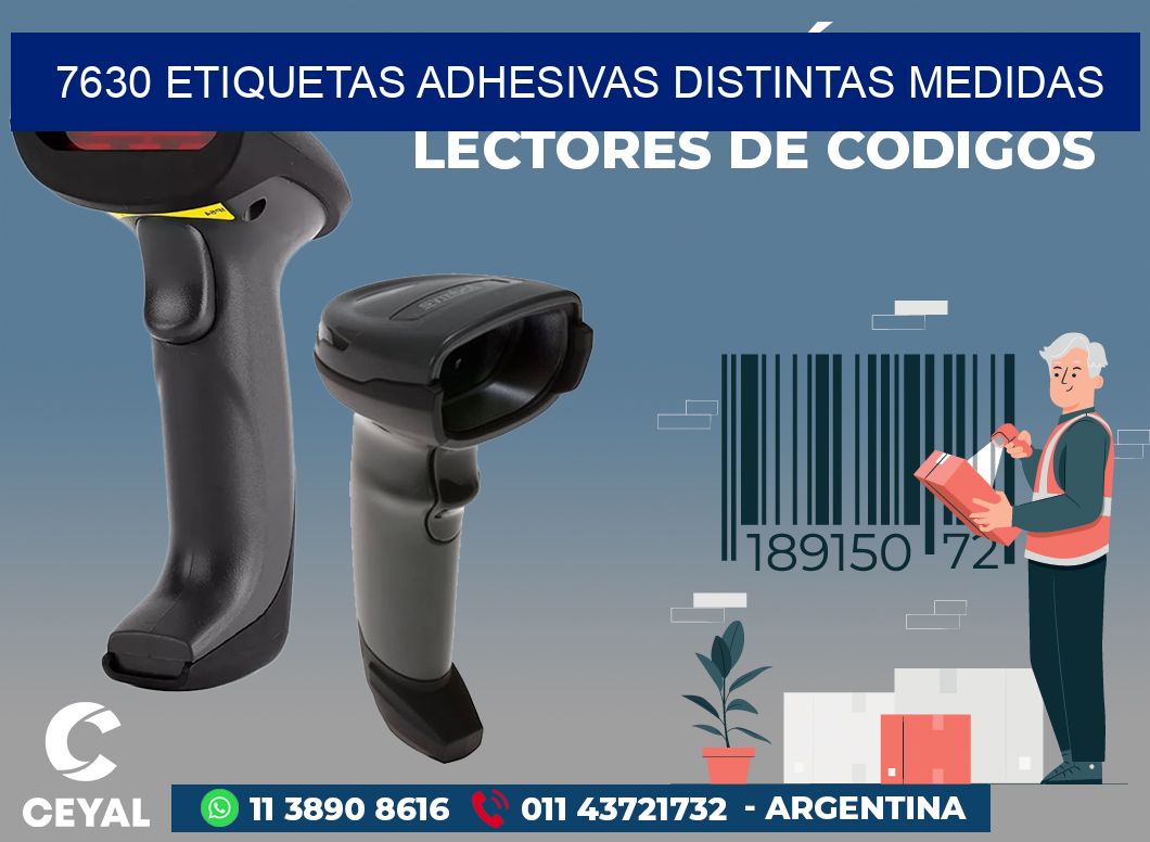 7630 ETIQUETAS ADHESIVAS DISTINTAS MEDIDAS