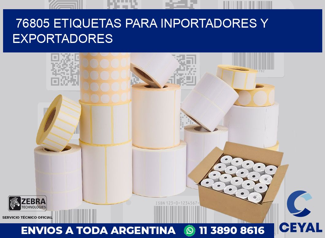 76805 ETIQUETAS PARA INPORTADORES Y EXPORTADORES