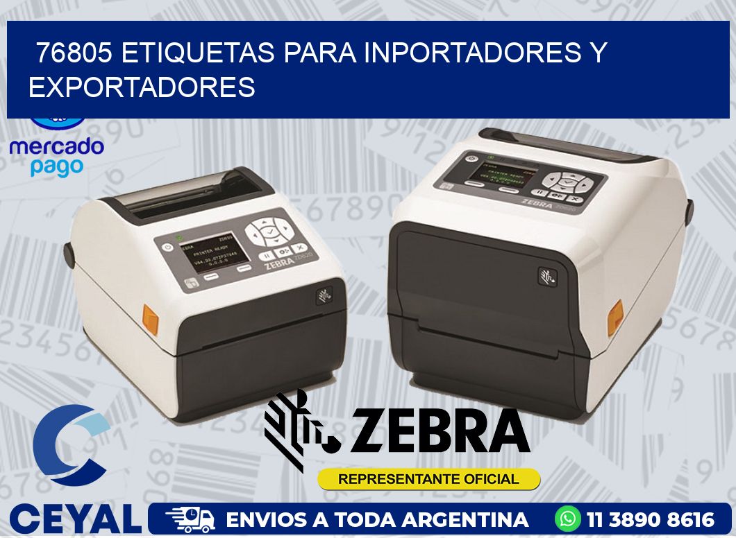 76805 ETIQUETAS PARA INPORTADORES Y EXPORTADORES