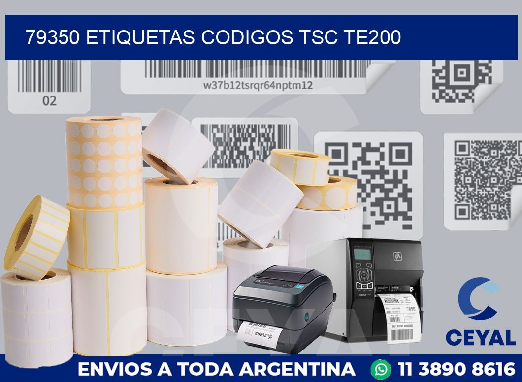 79350 ETIQUETAS CODIGOS TSC TE200