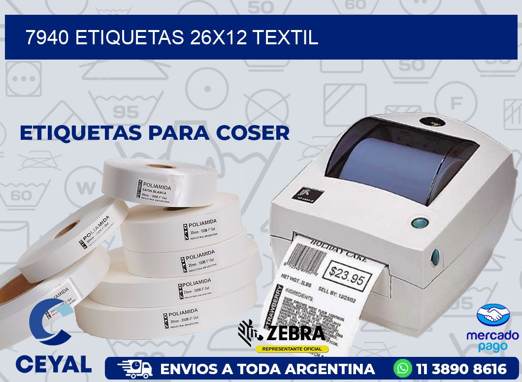 7940 ETIQUETAS 26X12 TEXTIL