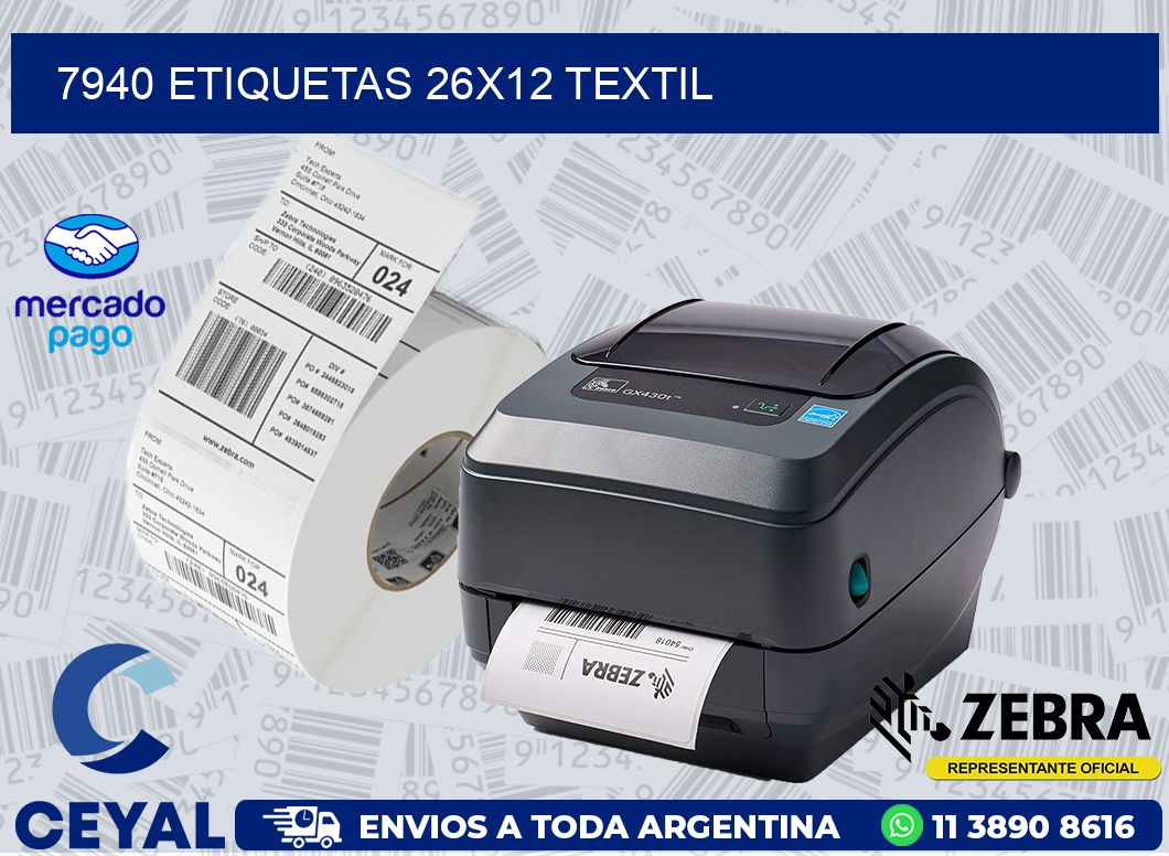 7940 ETIQUETAS 26X12 TEXTIL
