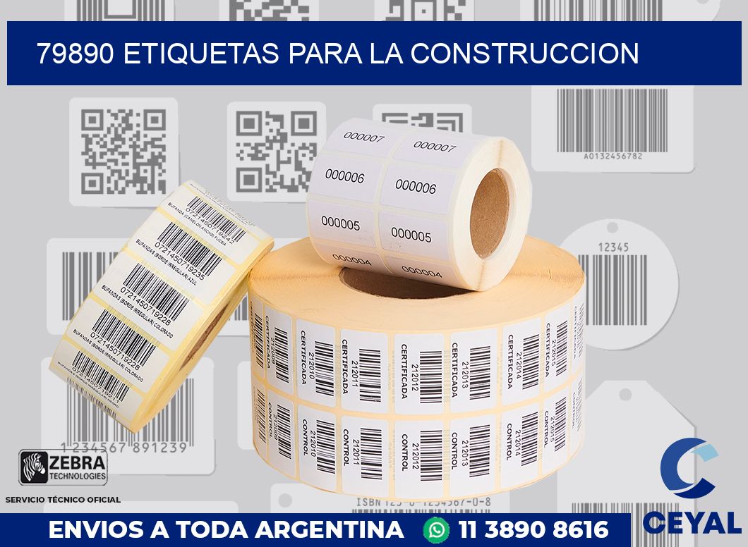 79890 ETIQUETAS PARA LA CONSTRUCCION