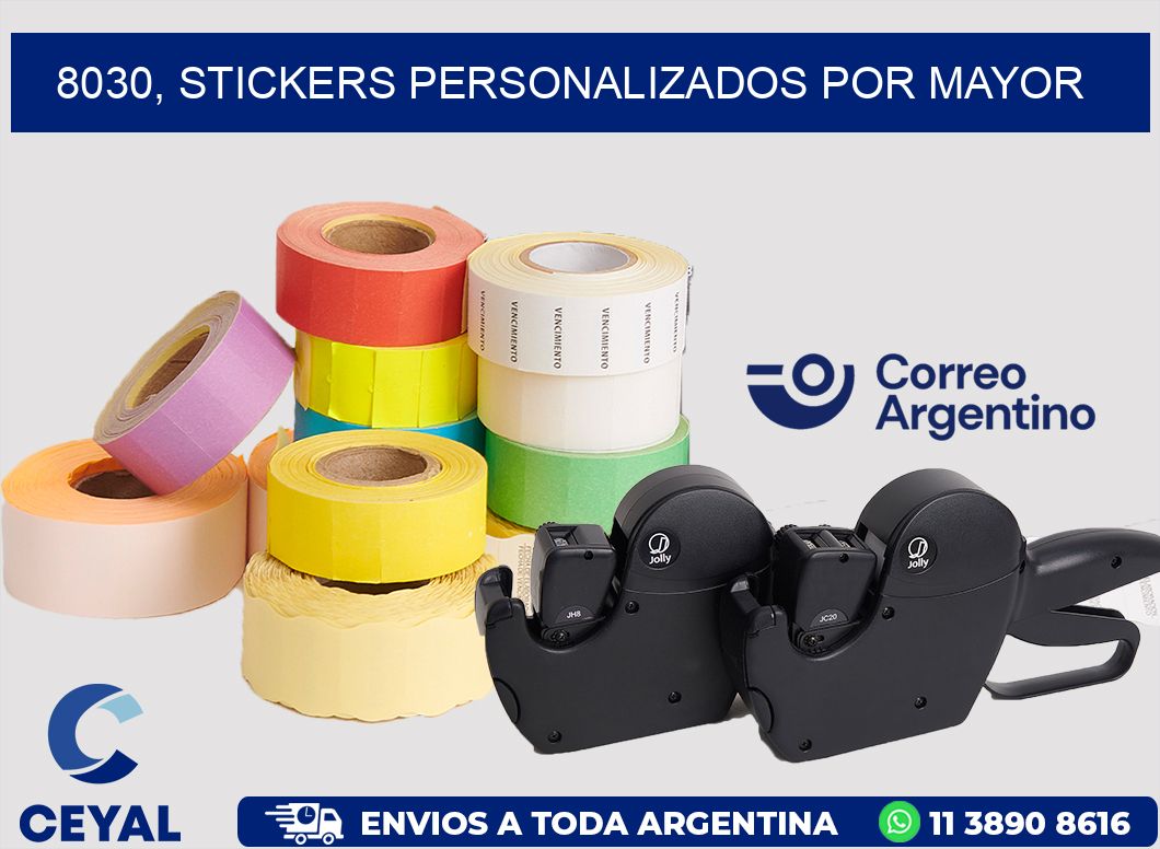8030, stickers personalizados por mayor