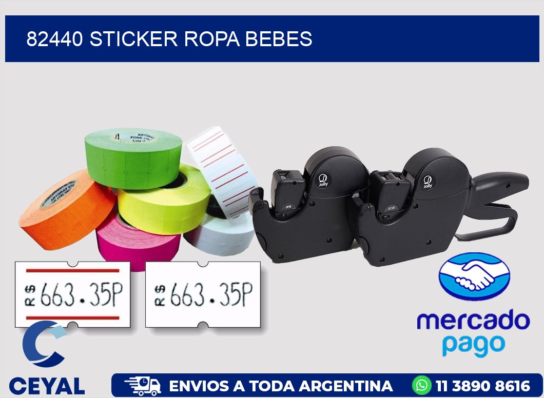 82440 STICKER ROPA BEBES