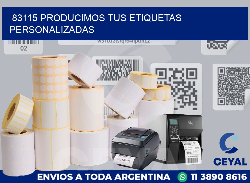 83115 PRODUCIMOS TUS ETIQUETAS PERSONALIZADAS
