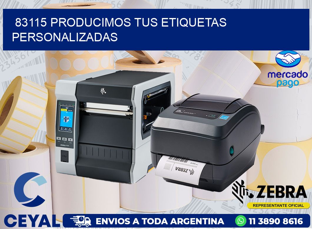 83115 PRODUCIMOS TUS ETIQUETAS PERSONALIZADAS