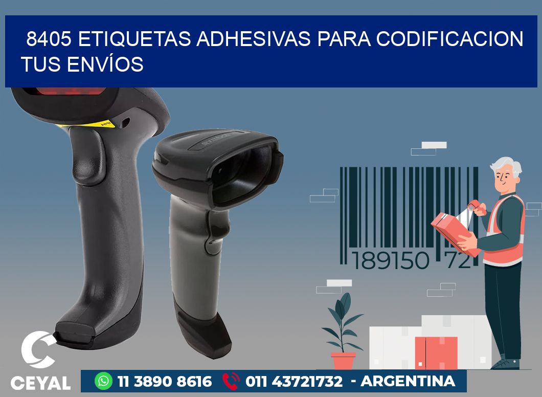 8405 ETIQUETAS ADHESIVAS PARA CODIFICACION TUS ENVÍOS