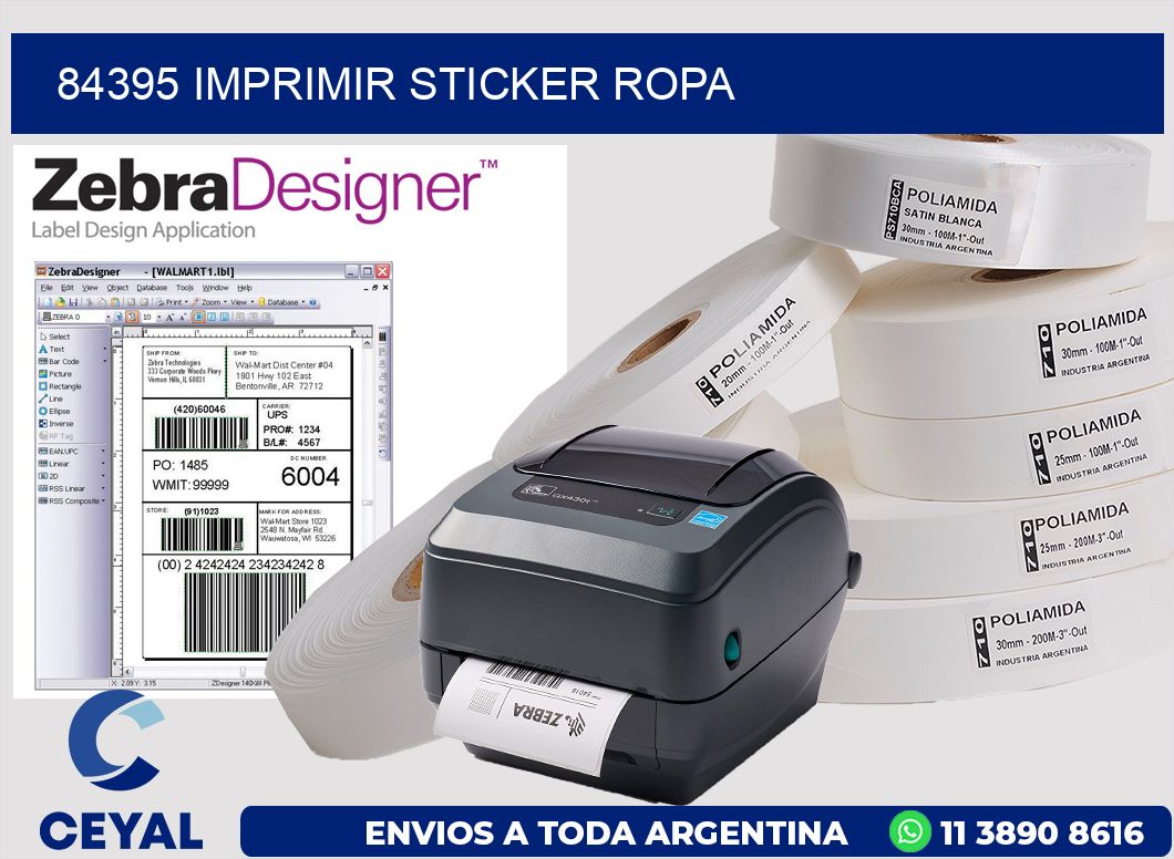 84395 IMPRIMIR STICKER ROPA