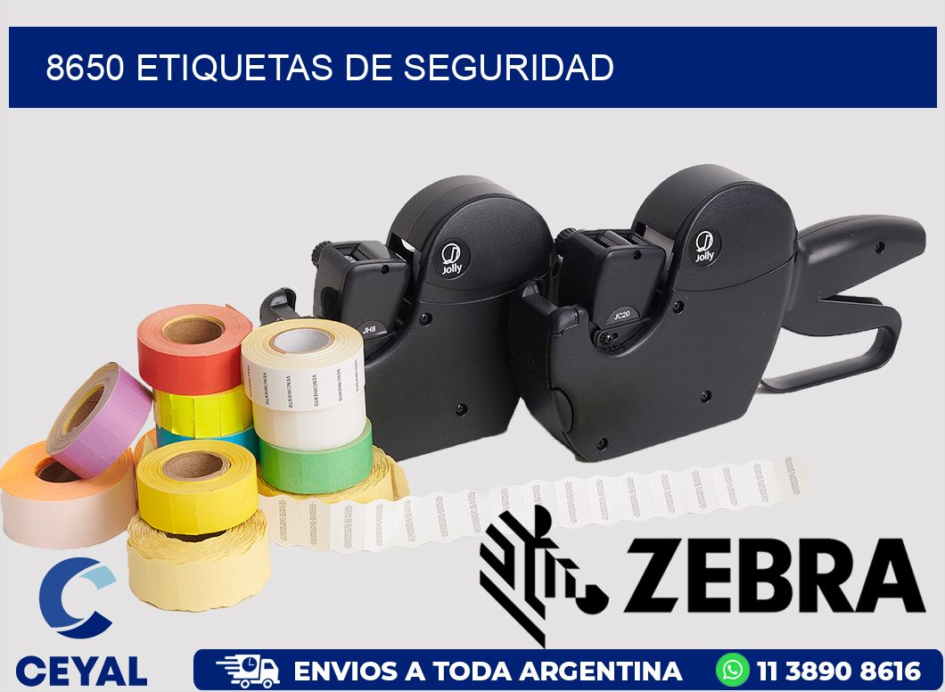 8650 ETIQUETAS DE SEGURIDAD