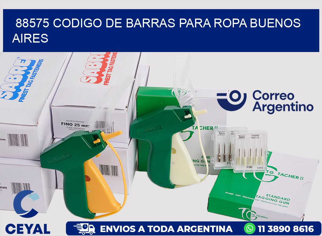 88575 CODIGO DE BARRAS PARA ROPA BUENOS AIRES