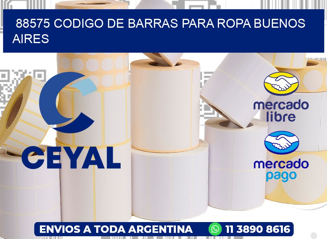 88575 CODIGO DE BARRAS PARA ROPA BUENOS AIRES