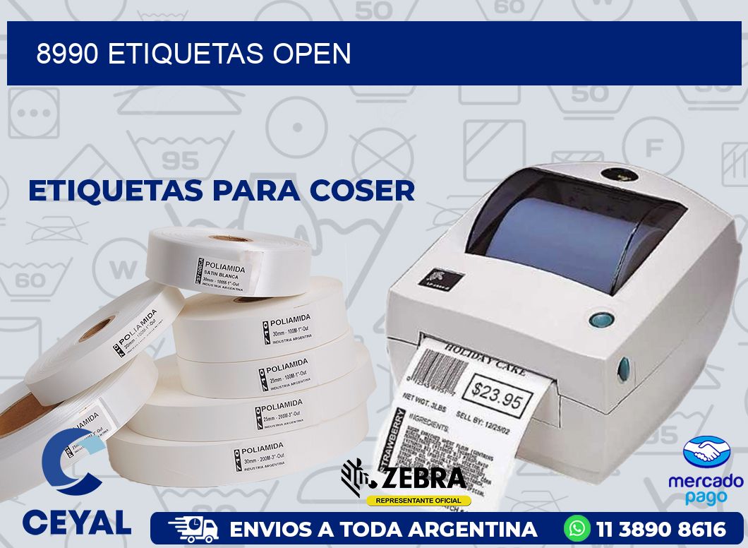 8990 ETIQUETAS OPEN