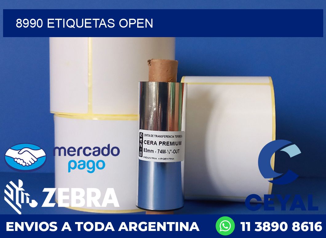 8990 ETIQUETAS OPEN