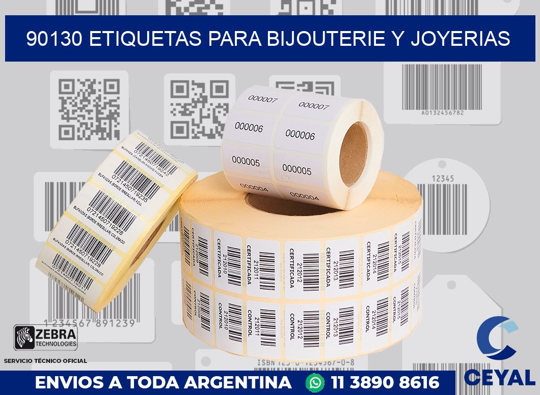 90130 ETIQUETAS PARA BIJOUTERIE Y JOYERIAS