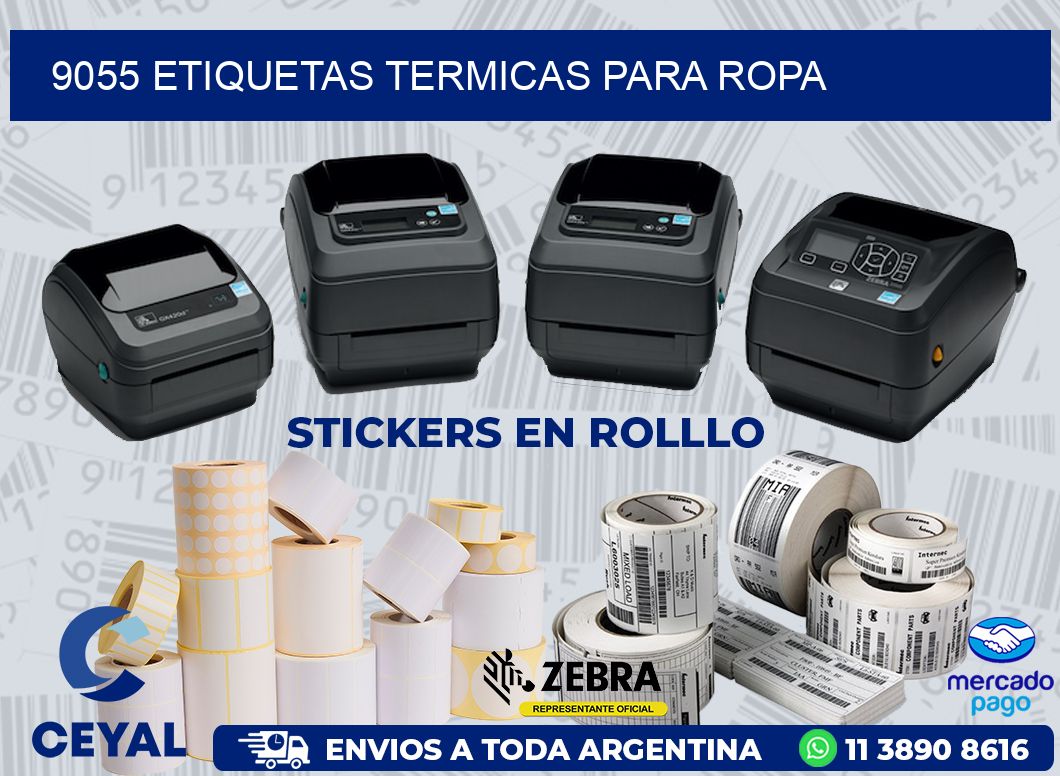9055 ETIQUETAS TERMICAS PARA ROPA