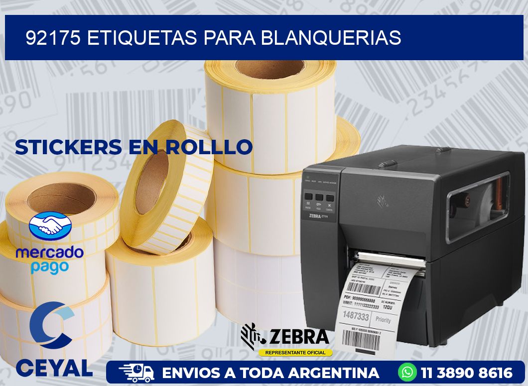 92175 ETIQUETAS PARA BLANQUERIAS