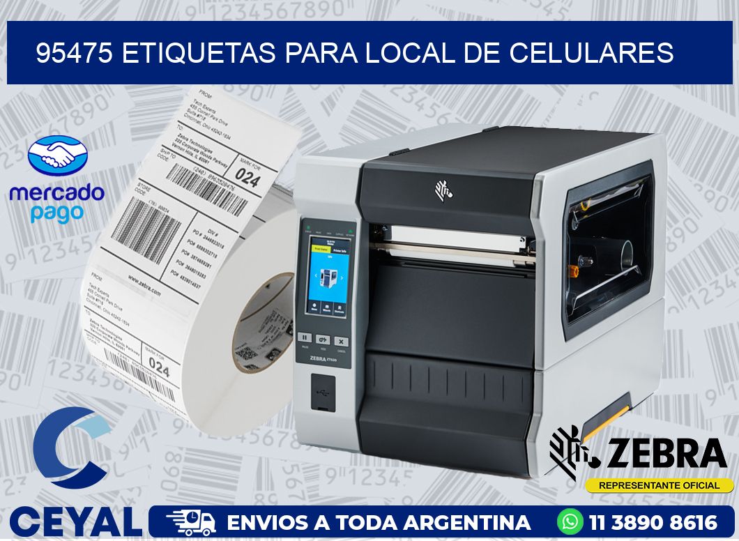 95475 ETIQUETAS PARA LOCAL DE CELULARES