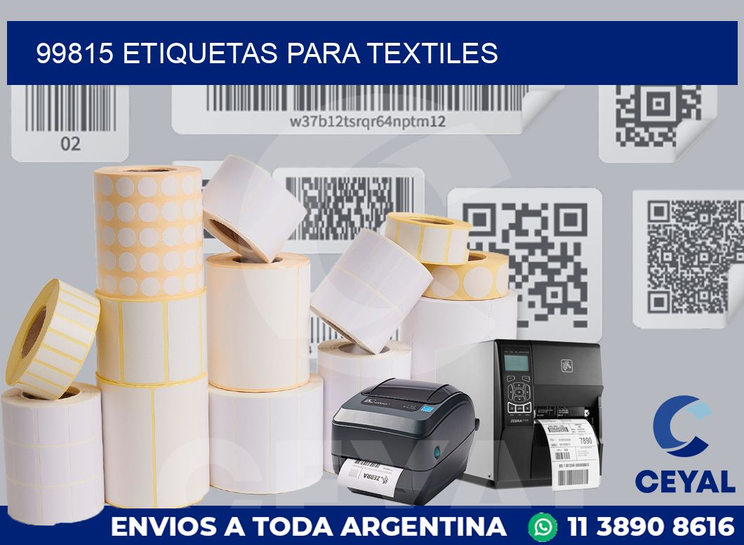 99815 ETIQUETAS PARA TEXTILES