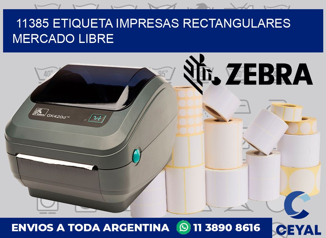 11385 ETIQUETA IMPRESAS RECTANGULARES MERCADO LIBRE