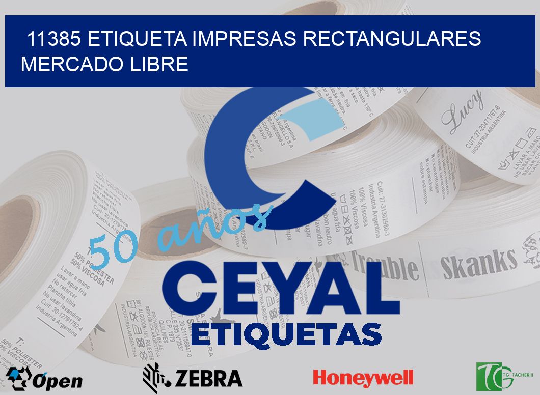 11385 ETIQUETA IMPRESAS RECTANGULARES MERCADO LIBRE