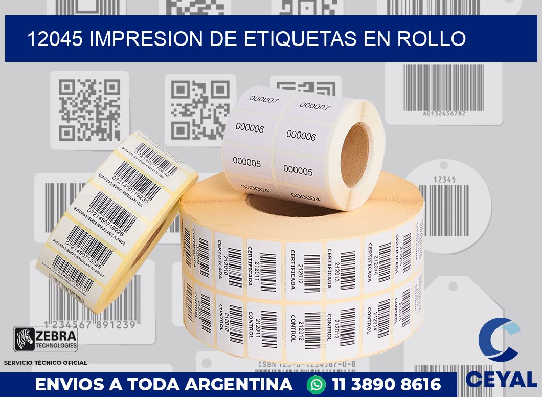 12045 IMPRESION DE ETIQUETAS EN ROLLO