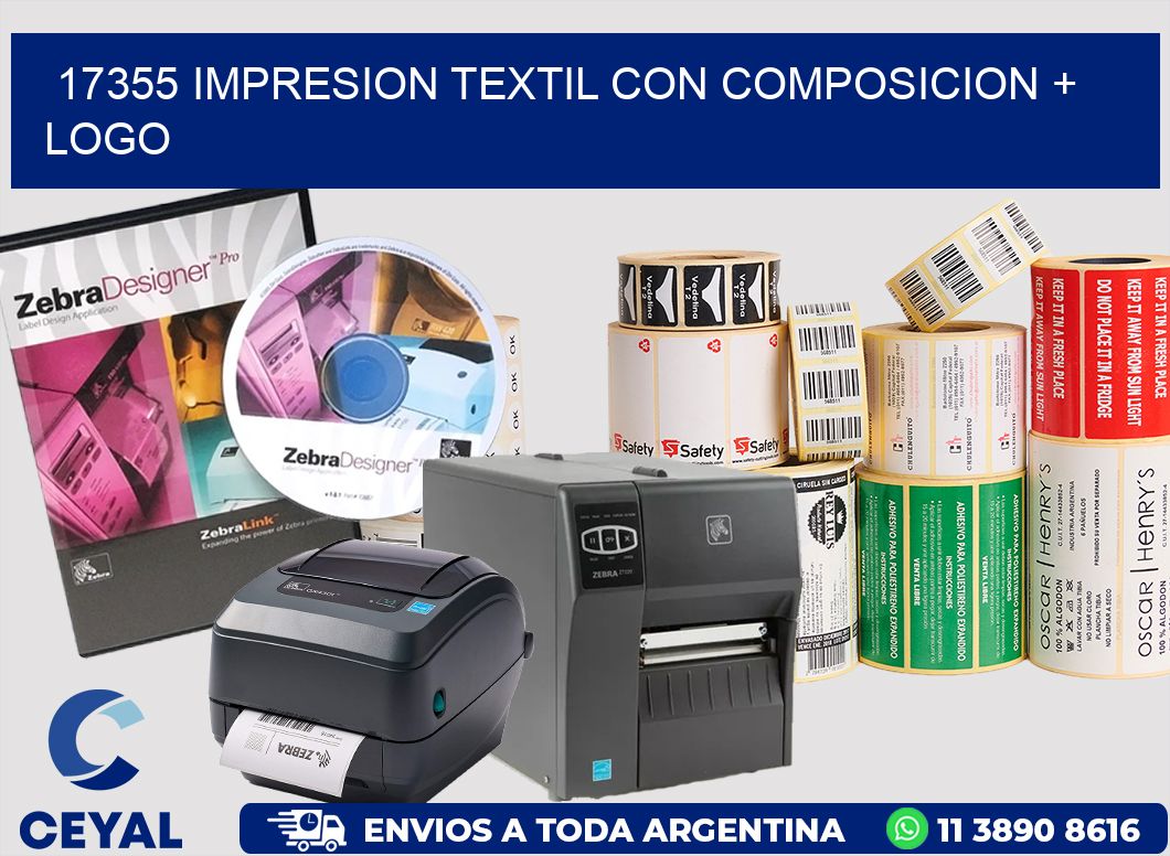 17355 IMPRESION TEXTIL CON COMPOSICION + LOGO