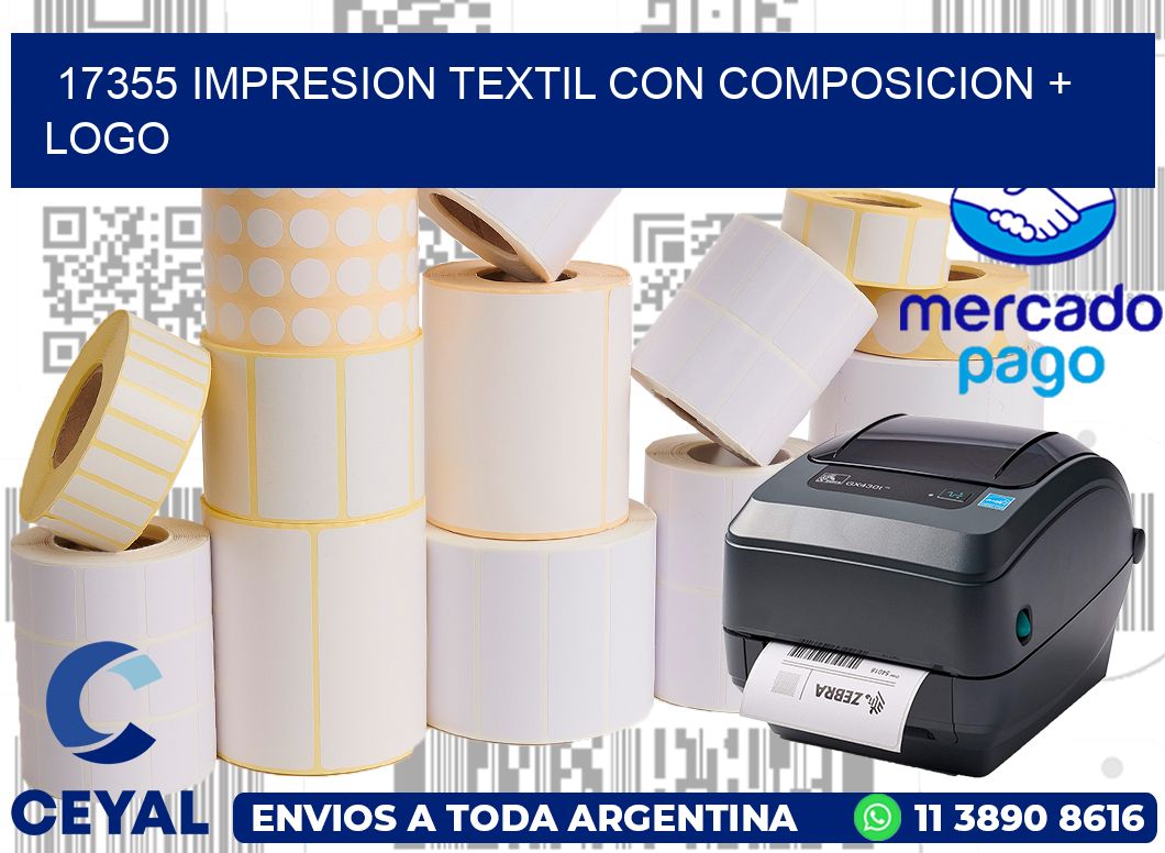 17355 IMPRESION TEXTIL CON COMPOSICION + LOGO