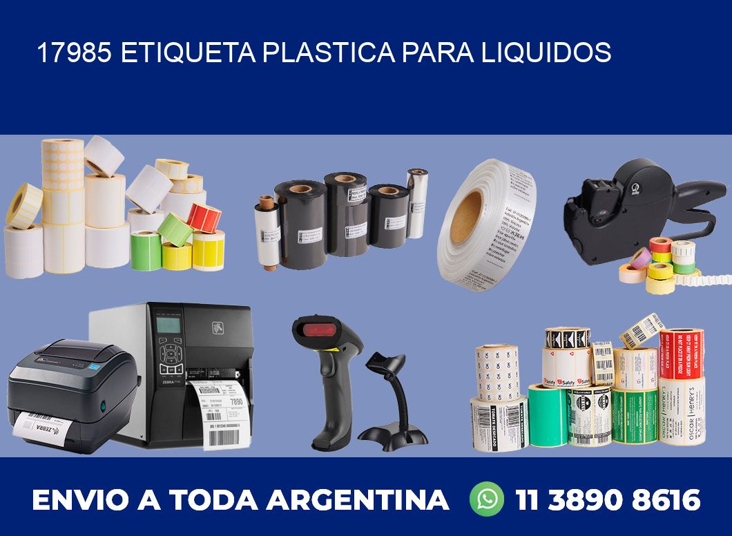 17985 ETIQUETA PLASTICA PARA LIQUIDOS