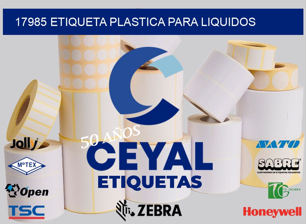 17985 ETIQUETA PLASTICA PARA LIQUIDOS