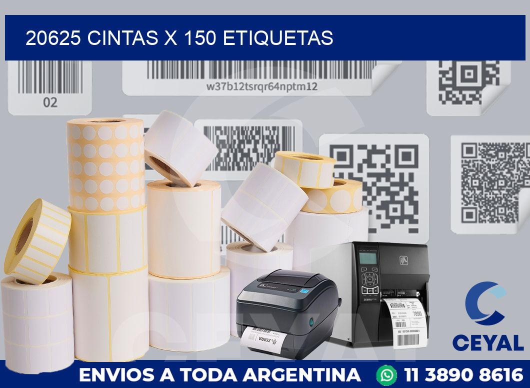 20625 cintas x 150 etiquetas