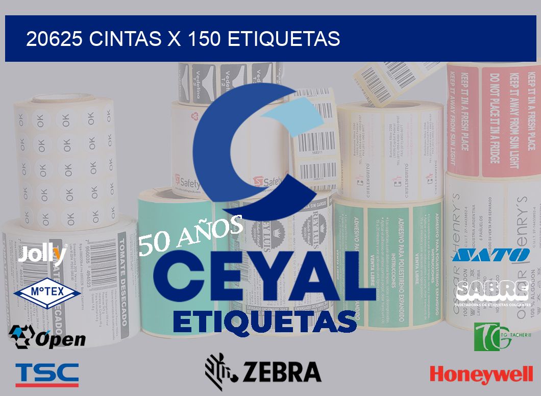 20625 cintas x 150 etiquetas