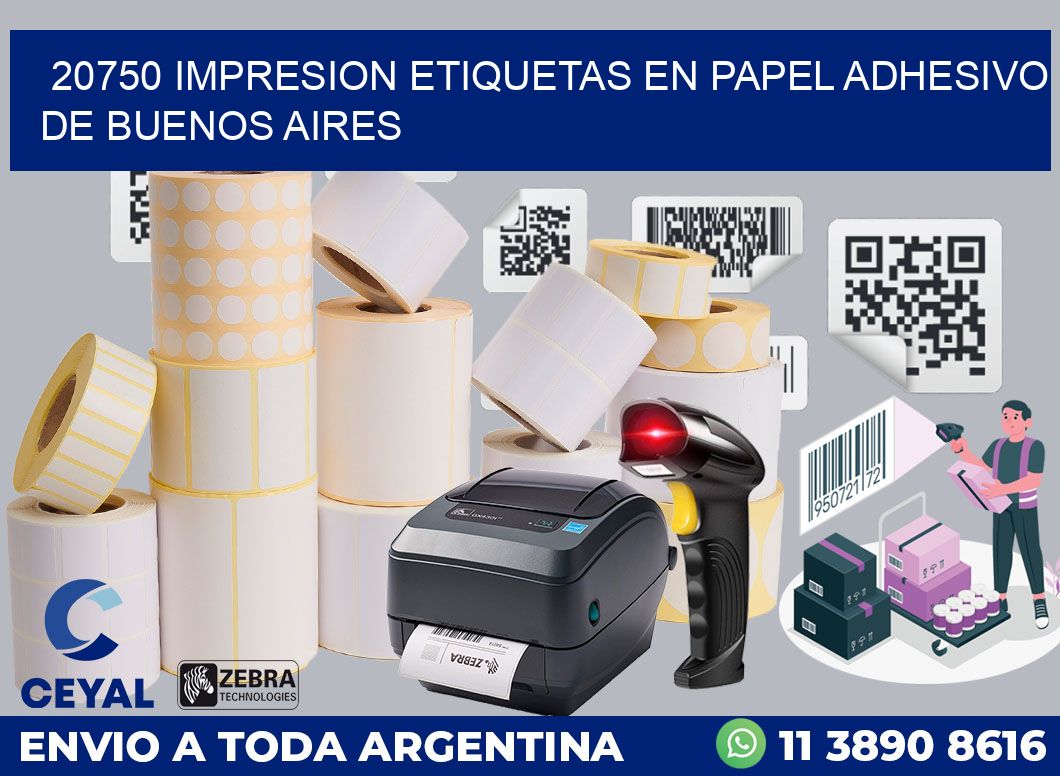20750 IMPRESION ETIQUETAS EN PAPEL ADHESIVO DE BUENOS AIRES