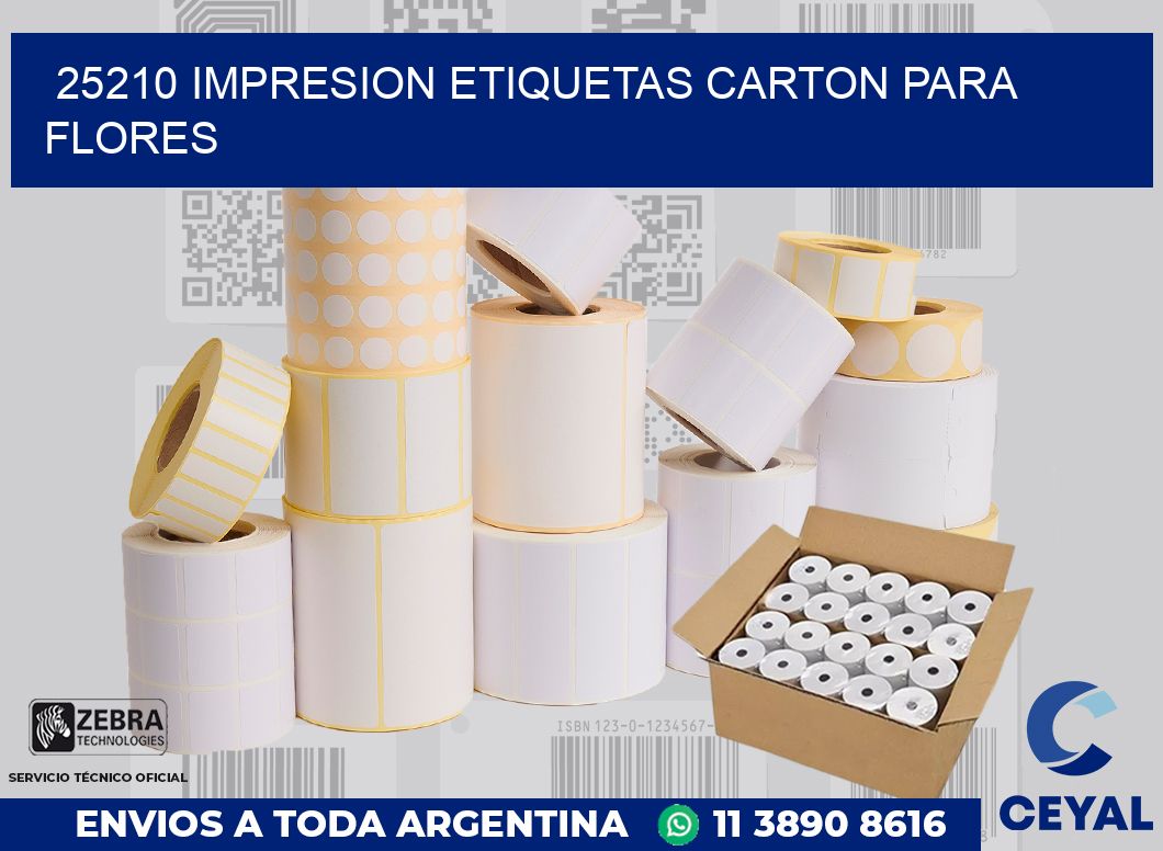 25210 IMPRESION ETIQUETAS CARTON PARA FLORES