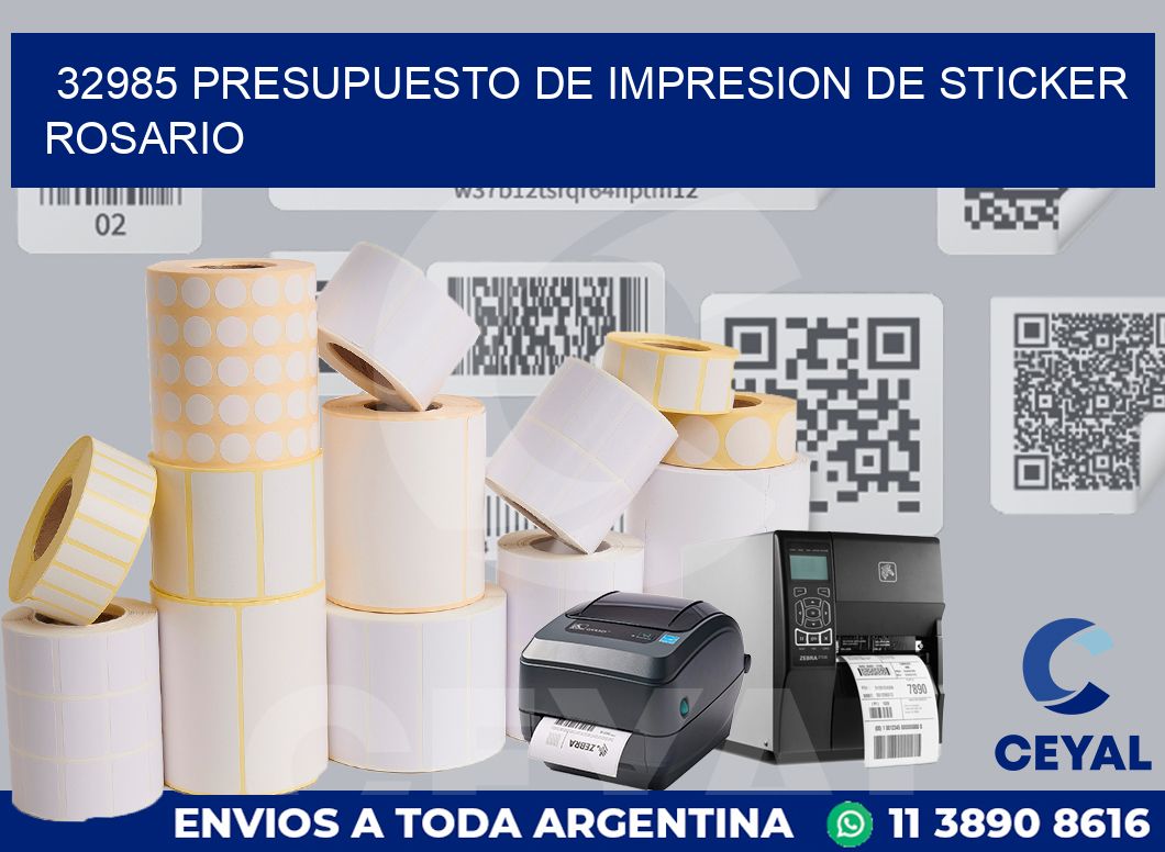 32985 PRESUPUESTO DE IMPRESION DE STICKER ROSARIO