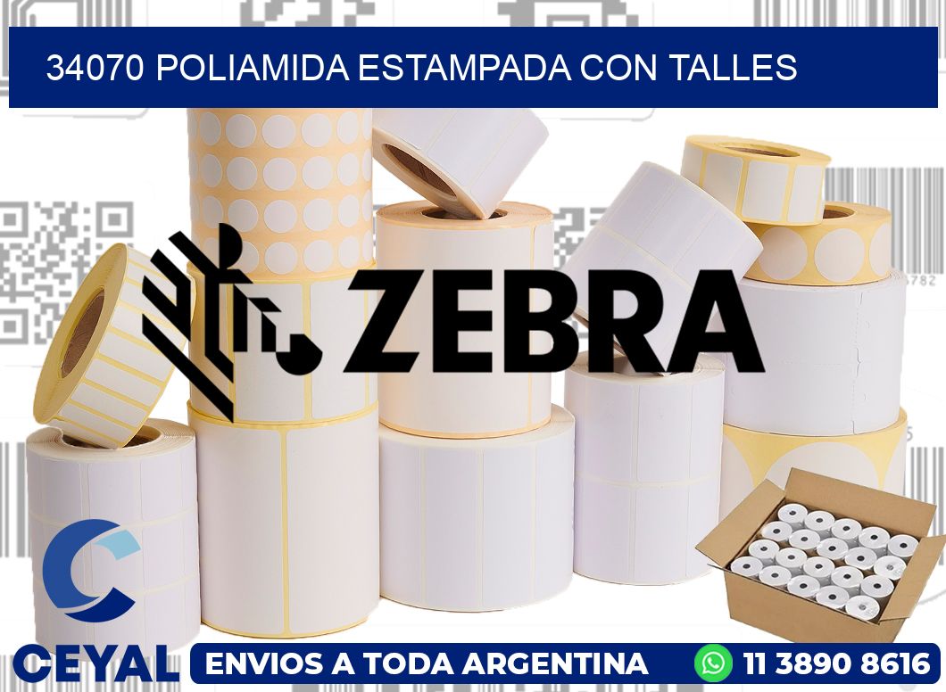 34070 POLIAMIDA ESTAMPADA CON TALLES