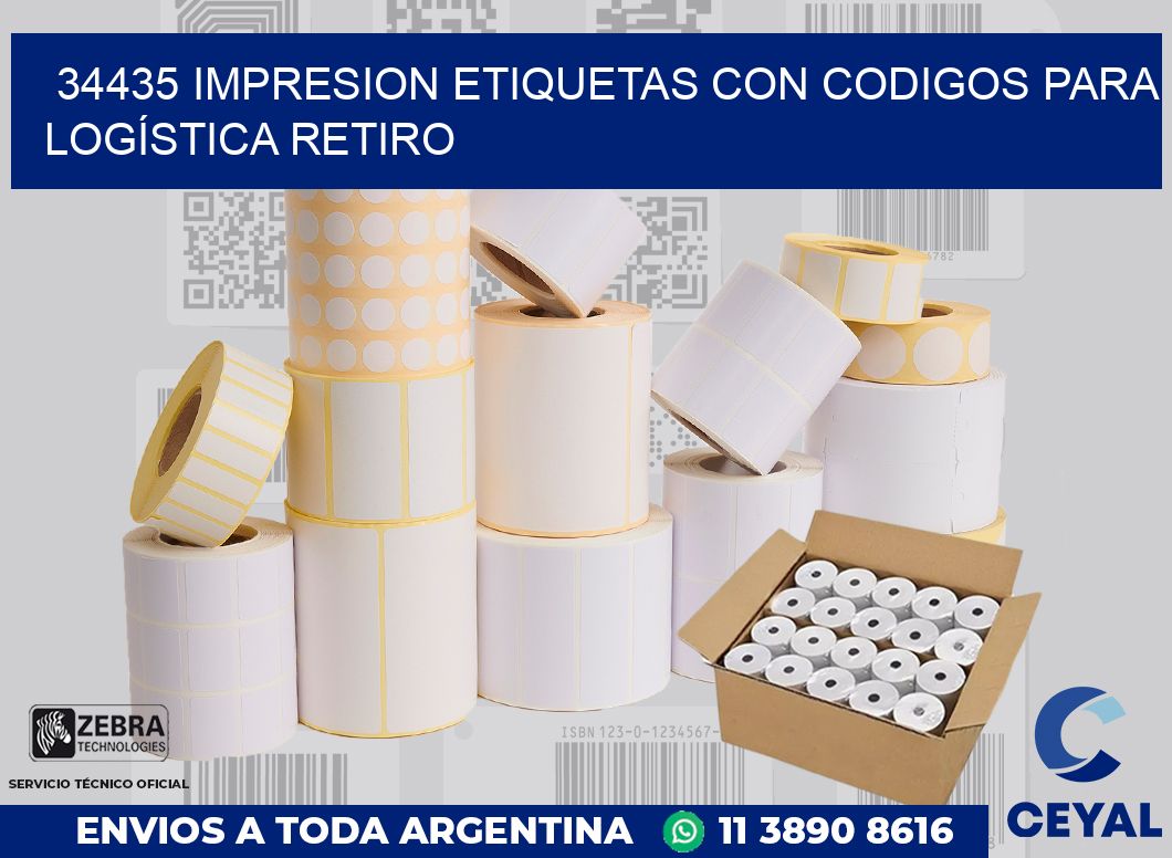 34435 IMPRESION ETIQUETAS CON CODIGOS PARA LOGÍSTICA RETIRO