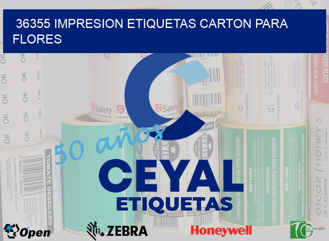 36355 IMPRESION ETIQUETAS CARTON PARA FLORES