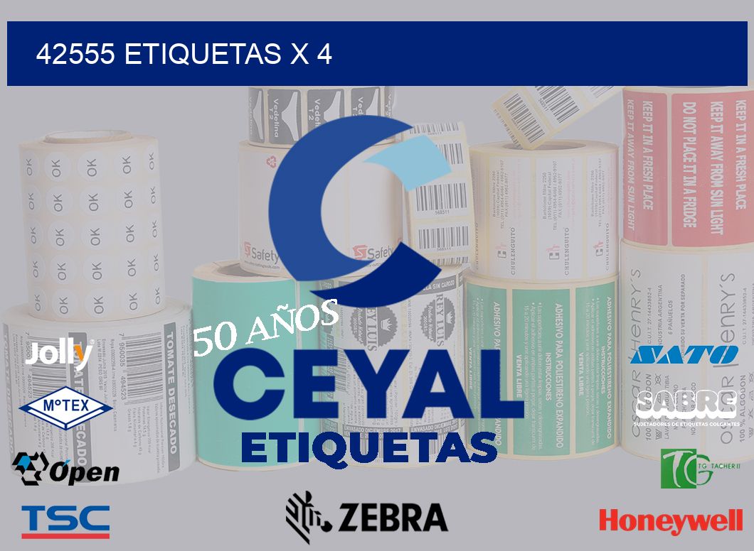 42555 Etiquetas x 4