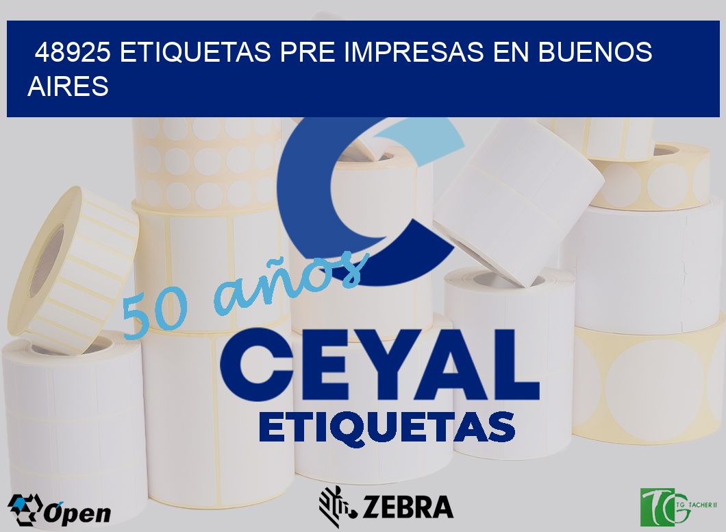 48925 ETIQUETAS PRE IMPRESAS EN BUENOS AIRES