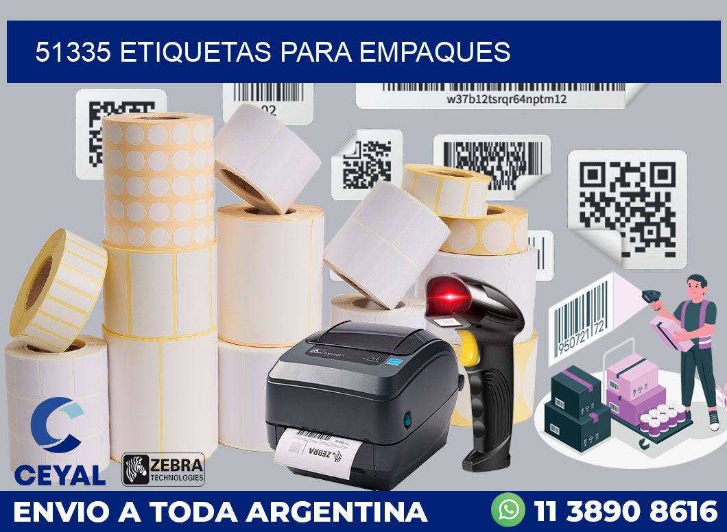 51335 ETIQUETAS PARA EMPAQUES