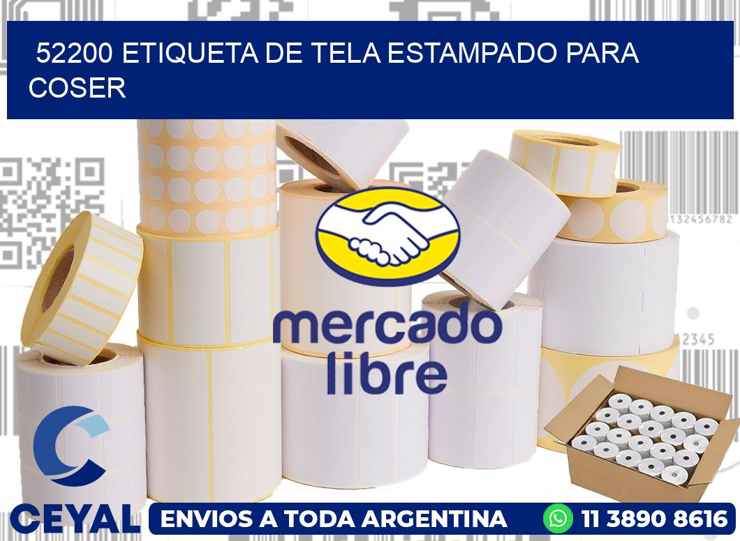 52200 ETIQUETA DE TELA ESTAMPADO PARA COSER