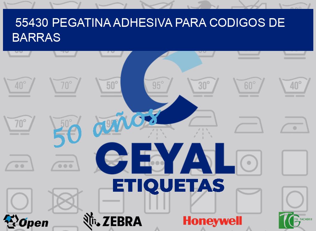 55430 PEGATINA ADHESIVA PARA CODIGOS DE BARRAS