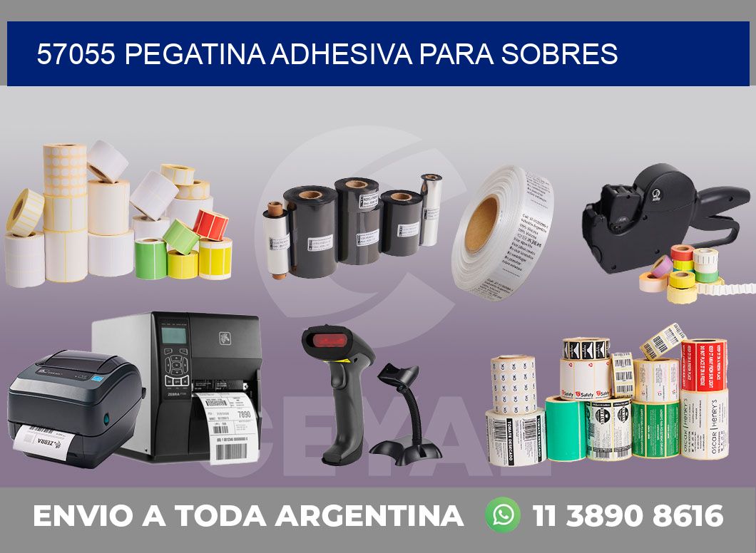 57055 PEGATINA ADHESIVA PARA SOBRES